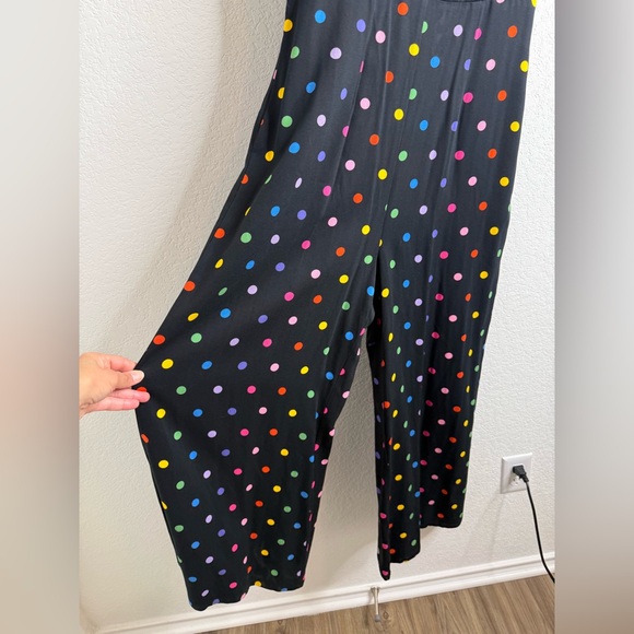 NWT Collectif the Thelma retro rainbow polka dot jumpsuit Sz 4 - Picture 10 of 16